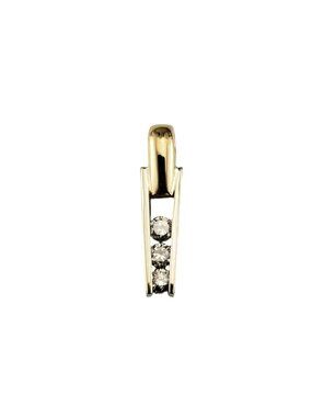 14 Karat Two Tone Gold Diamond Laddder Pendant #19126